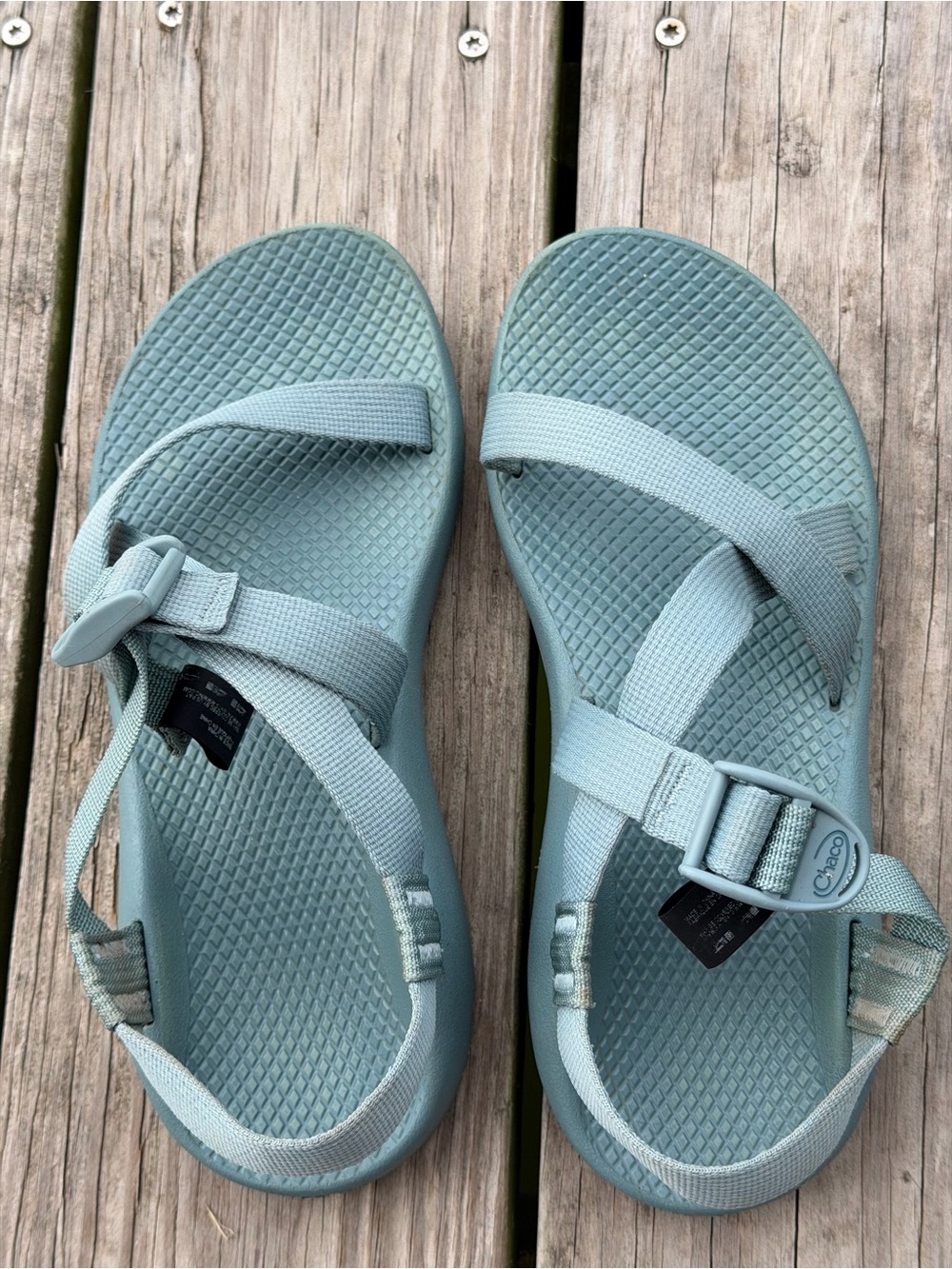 Chaco Z/1 Classic Monochrome Sandals Women's Size 8 Smoke Blue